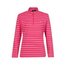 코오롱스포츠 여성 긴팔 스트라이프 집업티셔츠 스트레치 기본핏 등산 일상 여행 캠핑 트래킹 푸시아 JKTBX19908FUC