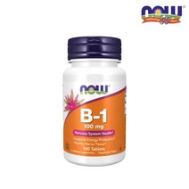 나우푸드 비타민B1 티아민 100mg 100정