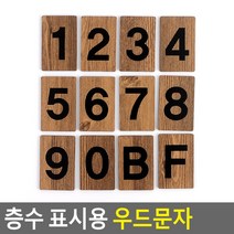 골든트리 아트사인 층수 표시용 엔티크 숫자 우드문자 이니셜 디자인, 4