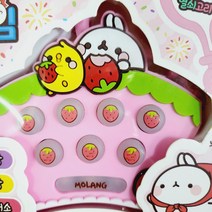 몰랑 순발력 게임기 두더지 게임 선물용, 1개, 핑크
