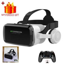 VR게임기 3D VR 헤드셋 스마트 가상 현실 안경 헬멧 블루투스 스마트폰 용 컨트롤러가 있는 휴대 전화 렌즈 쌍안경 Viar, China_With Box 9156 Remote