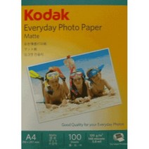 건강-드림_코닥 잉크젯전용지 A4(110G100매) CAT4027-319 A4 포토 사무실A4지 자료출력지 복사_rjsrkdemf, 정한상품*, 옵션선택사항없습니다