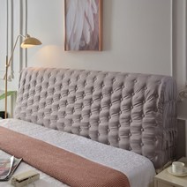 침대 프레임 헤드보드 편백나무 저상형 깔판 호텔형 침대헤드 제작 머리 보 머리 솜털 백, 폭150×높이60cm, 회색