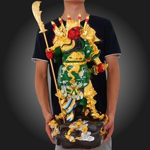 관우상 관운장 동상 장식품 장군상 불상 수호신 행운, 23x50