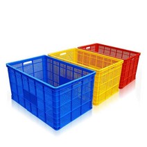 운반상자 플라스틱박스 농산물 사과박스 이사 바구니, 흰색-B3(480x345x270)