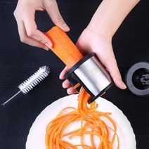 가정용냉면 국수 제면기 칼국수 밀가루반죽기 야채 나선형 슬라이서 2-IN-1 커터 호박 국수 파스타 메이커, 한개옵션1, 01 은