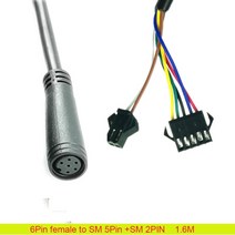 컨트롤러 스로틀 겸용 전동 경량 에서 선박 us 24 V 36 48 52 60V 전자 자전거 스쿠터 2 in 1 대시 보드 제, 05 6P F to SM, 한개옵션1