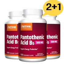 (3개묶음) 자로우 판토텐산 500mg 비타민B 여드름영양제 칼슘 100캡슐 총3통, 100개*3통