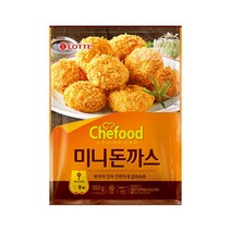 롯데푸드 쉐푸드 Chefood 미니돈까스380g 꼬마돈까스/돈카츠/간식/안주/반찬, 380g, 10개