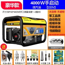 가솔린 발전기 저소음 3000W 자가발전기 캠핑 콘센트, 4000W핸드스타트+가솔린220V를구울수있습니다