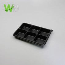 다용도 직사각 6칸 용기 / 100개