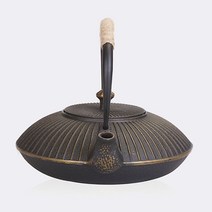 주철 항아리 주전자 손 부채 모양 우산 코팅 무쇠 장식품 주방용품 인덕션 티포트 다기 주물주전자