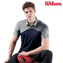 윌슨 반팔티 TRS_5247 NAV 카라티 테니스 배드민턴