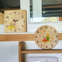 나무 시계판 벽시계 만들기반제품, 4)사각각인