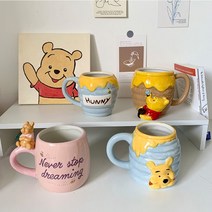 원트 위니 더 푸 머그컵 디즈니 이라운드몰 곰돌이 푸우 머그컵 커피컵, 타입 E