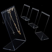 목걸이거치대 아크릴전시대 받침대 진열대 목걸이진열 목걸이진열, 투명, 1개, (대형)