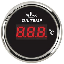 52mm 자동차 차량용 수온 게이지 온도 표시기 디지털 미터 + 센서 트럭 해양 보트용, 12 Oil temp-Digital BS