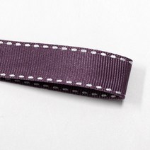 카네이션리본 선물포장리본 꽃포장리본 골지 스티치 리본 (폭 5mm 길이90m)(폭 10mm/15mm 길이 45m), 52(가지색), 15mm