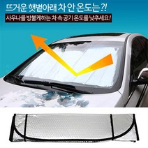 우물가닷컴 차량용 은박 3중 햇빛가리개 차량용차양막 블라인드커튼