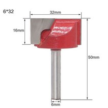 밀링 커터 엔드밀 앤드밀 바닥 청소 라우터 비트 카바이드 CNC 목재 T 슬롯 6mm 생크 10mm 13mm 16mm 18mm 20mm 22mm 25mm 30mm 32mm 1개 2, NO9 6x32