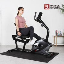 [반석스포츠] 스타일 블랙 좌식싸이클 실내자전거 가정용 헬스바이크 기구
