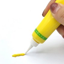 아크릴물감 백드롭페인팅재료 가구 페인트 목재 수리 문 바닥 개조 스크래치 구멍 균열 순백색 18g, 11.1pcs - yellow
