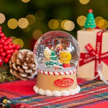 크리스마스 에디션 스노우볼 라이언 춘식이 워터볼