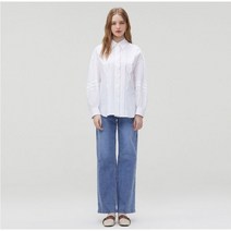 써스데이아일랜드 [여성]자수 핀턱 블록 블라우스(T232MBL140W) 395591