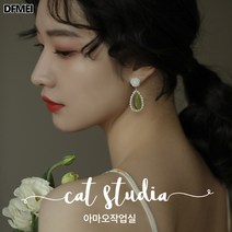 DFMEI 빈티지 귀걸이 진주 골드 귀걸이