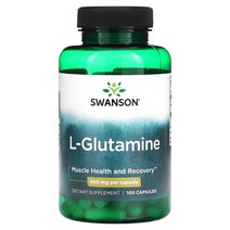 스완슨 l글루타민 500mg 캡슐 100정
