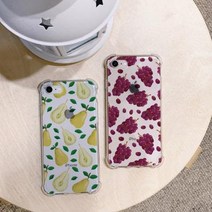 아이폰X/XS 제철과일 방탄케이스 아이폰8:안성포도, 1개