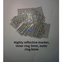 1000 포인트 Creaform 핸드 3D 스캐너 형광 마크 재사용 가능한 내부 링 6mm, 01 1000 Points