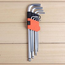 MDF3801 보급형 9종 롱 볼렌치 22cm 육각렌치 공구 렌쯔 렌찌 (별렌치/렌치/엘렌치/롱볼렌치)