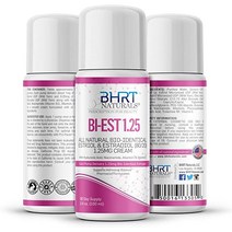 여성 갱년기 완화를 위한 Bi-Estrogen 크림 All Natural Bioidentical Estrogen Bi-EST 1.25 - Est, 1개
