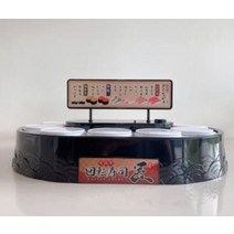 회접초밥기계 기차 빙글 트레이 미니 가정용 대형 회전식 업소용 일본식 회전 초밥 기계 자동 회전 디저트 기계 케이크 초밥 생일 파티 파티 디스플레이 스탠드, 블랙 (복잡한 스시 기계)