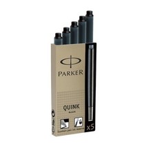 PARKER QUINK 파카 잉크 카트리지 리필 만년필잉크, 흑색