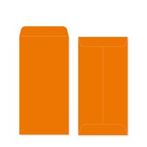 [35 Bold Orange 주황 50매] 53색상 밍크지 고급칼라봉투