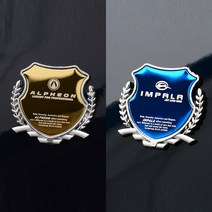 가오 쉐보레 전차종 DIY 로고 몰딩 악세사리 엠블럼 인테리어 튜닝 용품, 블랙(2P), 말리부