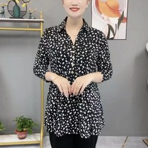 아줌마옷 중년 여성 할머니큰옷 중년의류 블라우스 Y1