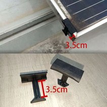 태양광 청소PV 모듈 T 스타일 애쉬 클리닝 클립 자동 정체 물 제거 핫스팟 방지 두께 30mm 40mm 10 개, 02 10pcs 35mm