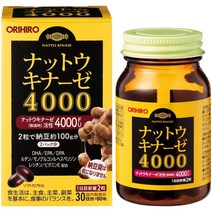 오리히로 낫토키나제 60정 나토키나제 낫토균 4000FU, 1개