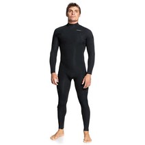 Quiksilver 남성용 3/2 세션 백 지퍼 잠수복 - 타임 | S, X-Large Tall, Black