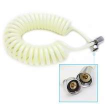 수도엔꼭지 샤워 분사기 PVC 꼬불이 호스 5m, 1개