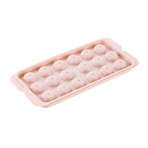 아이스크림 젤라또 기계 업소용 P무료 아이스 큐브 트레이 라운드 메이커 플라스틱 금형 뚜껑 파티 위스키, 02 Diamond pink