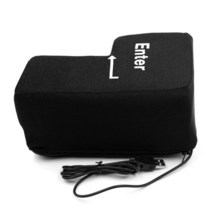 몽이몰 호환 KEBIDU 대형 USB 엔터 키 버튼 컴퓨터 벤트 베개 소프트 리턴 사무실 스트레스 해소 장난감 프로그래머용 도매, 없음, 없음, Big Enter Key