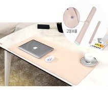 데스커책상 공유데스크 공유 와이드데스크 가죽 매트, 아이보리