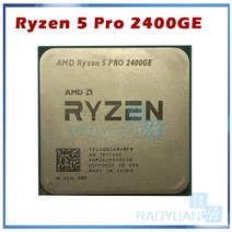 파워딜 AMD Ryzen 5 2400GE R5 Pro 3.2 GHz 쿼드 코어 8 스레드 35W CPU 프로세서 YD2400C6M4MFB 소켓 AM4, 한개옵션0