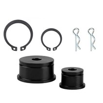 GHSHOP 시프터 케이블 부싱 내구성 알루미늄 합금 Mitsubishi VII iX에 적합 교체, 검은색