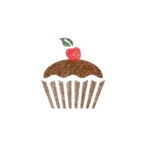 우돌아트 스텐실도안 1136 맛있는컵케이크 까페스텐실도안 diy 리폼
