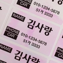 네임코코 캐디백용 골프백용 골프 네임스티커, 51GB-골프백핑크